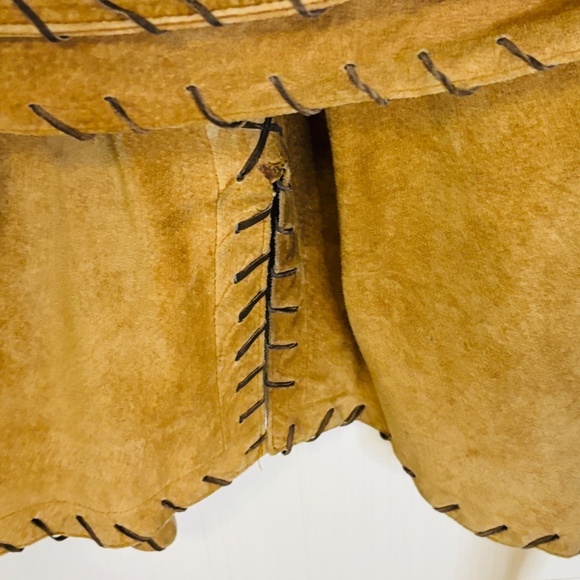 Danier 1970s Vintage Genuine Suede Brown Western Style Cowboy Coat SZ Medium - Picture 13 of 16